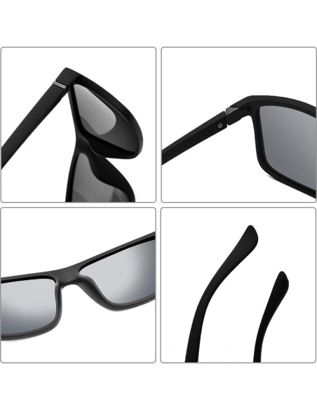 Gafas de Sol Polarizadas TAC para Hombres Verde Marco Negro Gafas de Sol Polarizadas TAC para Hombres Verde Marco Negro