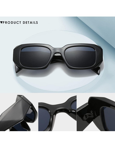 Gafas de Sol Rectangulares Retro 90s Mujeres 100% UV