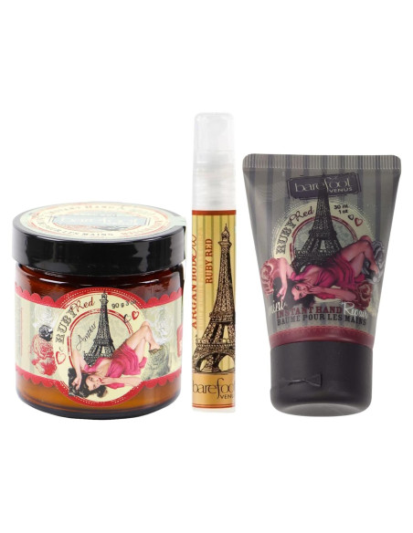 Set Cuidado Manos Ruby Red Barefoot Venus - 3 Productos Set Cuidado Manos Ruby Red Barefoot Venus - 3 Productos