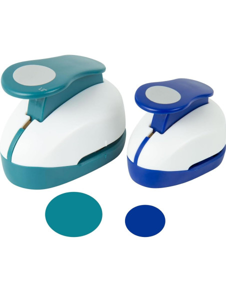 Cortador de Círculo QIQQIKIN 2PCS 38mm + 25mm para Manualidades Cortador de Círculo QIQQIKIN 2PCS 38mm + 25mm para Manualidades