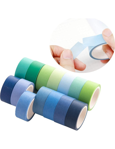 Juego de 60 Rollos de Cinta Washi Emmoolife 15mm x 3m Multicolor Juego de 60 Rollos de Cinta Washi Emmoolife 15mm x 3m Multicolor