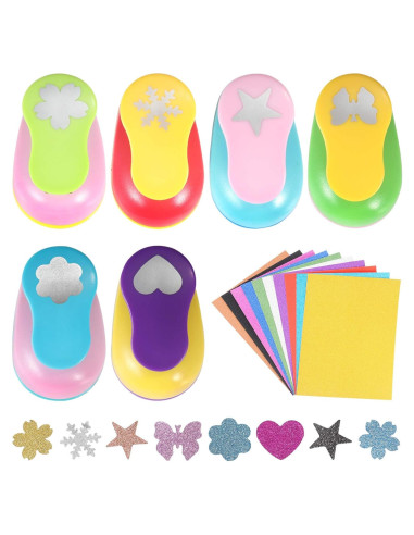 Set de Troqueladores de Papel Regilt 6 Pcs - Diferentes Formas