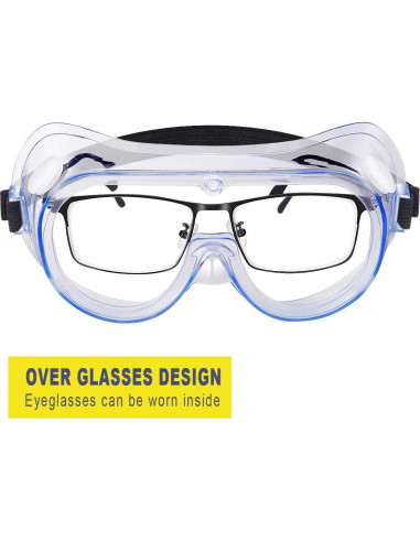 Gafas de Seguridad YunTuo 10 Paquete Antivaho UV