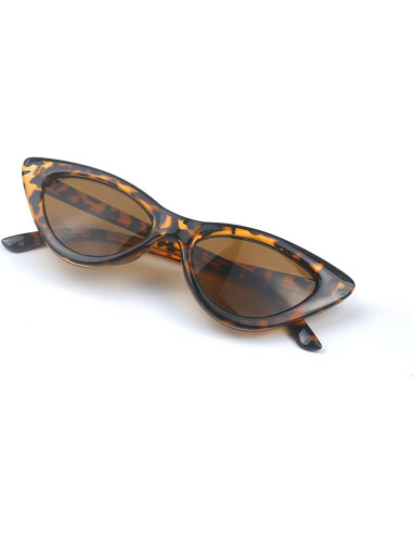 Gafas de Sol Cat Eye Mujeres Leopardo Vintage Plástico