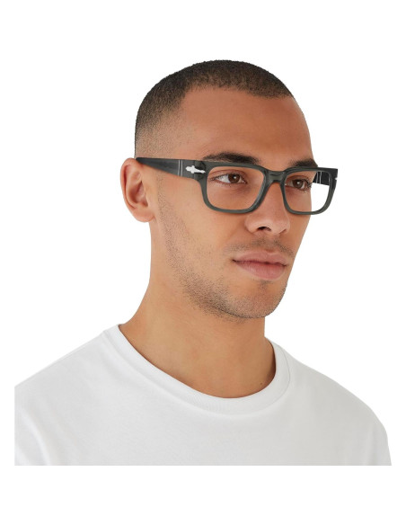 Montura de Gafas Rectangulares Persol PO3315V Gris Topo Montura de Gafas Rectangulares Persol PO3315V Gris Topo