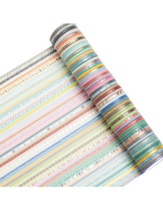 Cinta Washi Delgada YUBBAEX 60 Rollos 3mm con Foil Dorado 2
