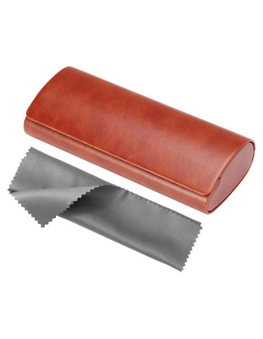 Estuche de Gafas Vemiss Marrón y Rojo, Ligero y Práctico