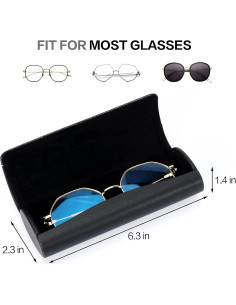 Estuche de Gafas Vemiss Ovalado Ligero para Hombres y Mujeres 2