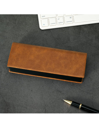 Estuche de Gafas Vemiss Ligero y Duro 17x6.6x3.3 cm Marrón