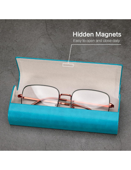 Estuche de Gafas Vemiss Azul Portátil y Ligero 15.6x6x3cm Estuche de Gafas Vemiss Azul Portátil y Ligero 15.6x6x3cm