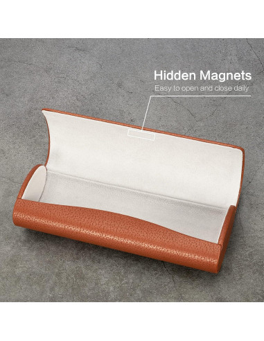 Estuche de Gafas Vemiss Ovalado Ligero Marrón 16 cm