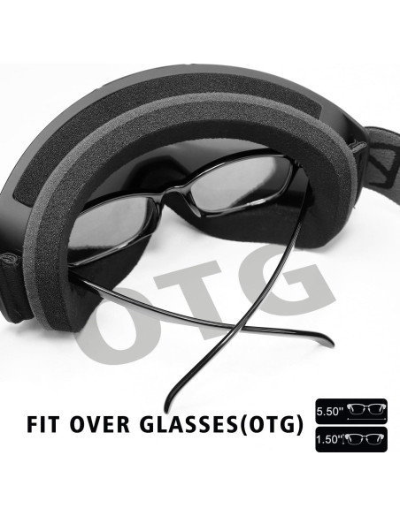 Gafas de esquí SPOSUNE ATV con doble lente anti-vaho Gafas de esquí SPOSUNE ATV con doble lente anti-vaho