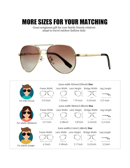 Gafas de sol aviador Pro Acme polarizadas 58mm UV Gafas de sol aviador Pro Acme polarizadas 58mm UV