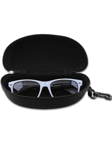 Paquete de 3 estuches para gafas EVA con gancho carabiner