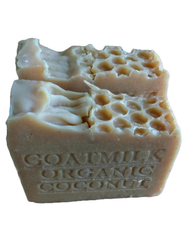 Jabón Orgánico de Leche de Cabra y Coco 198g - Jabones Naturales
