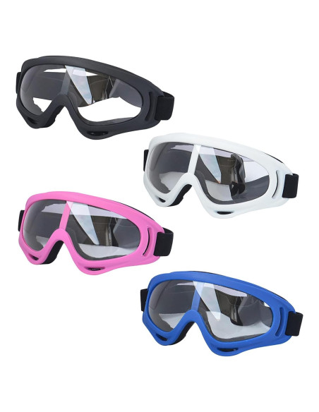 Gafas de Motocicleta LJDJ - Paquete de 4, Protección UV, Anti-empañamiento Gafas de Motocicleta LJDJ - Paquete de 4, Protección UV, Anti-empañamiento