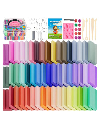 Kit de Arcilla Polimérica CiaraQ - 51 Colores, Horneable