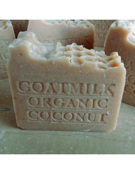 Jabón Orgánico de Leche de Cabra y Coco 198g - Jabones Naturales Jabón Orgánico de Leche de Cabra y Coco 198g - Jabones Naturales