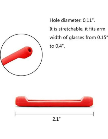 Retenedor de Gafas Alamic 12 Pares Silicona Antideslizante Retenedor de Gafas Alamic 12 Pares Silicona Antideslizante