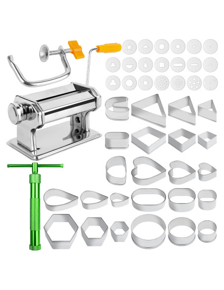 Juego de Herramientas de Extrusión de Arcilla Yoiemivy 45 Piezas Juego de Herramientas de Extrusión de Arcilla Yoiemivy 45 Piezas