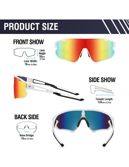 Gafas de sol polarizadas DUCO DC0023 para deportes UV400 Gafas de sol polarizadas DUCO DC0023 para deportes UV400