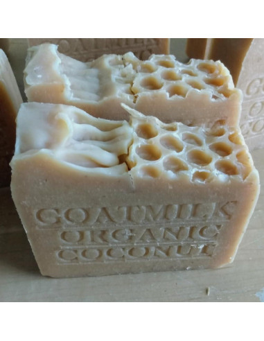 Jabón Orgánico de Leche de Cabra y Coco 198g - Jabones Naturales