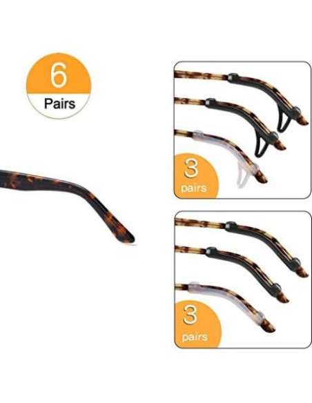 Agarres para Gafas TOPOPTIC 6 Pares Antideslizantes Agarres para Gafas TOPOPTIC 6 Pares Antideslizantes
