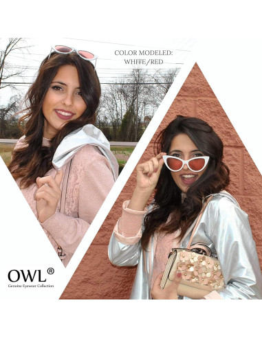 3 Gafas de Sol Gato OWL con Protección UV400 para Mujeres