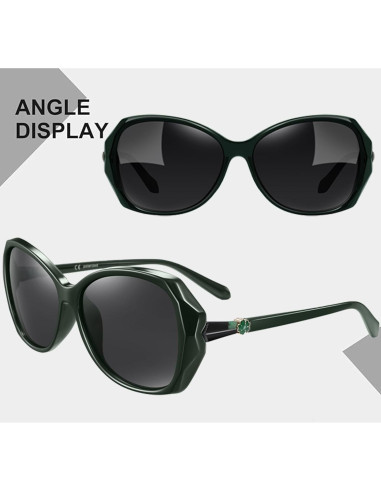 Gafas de sol HAOLOTA para mujeres - Diseño mariposa UV400