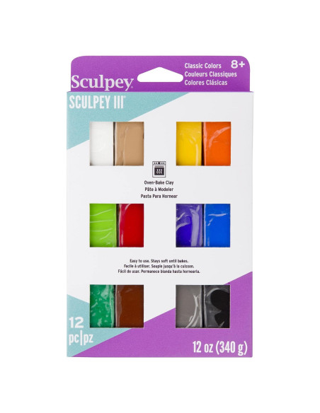 Sculpey III Arcilla Polimérica Horneable 12 Colores 397g Sculpey III Arcilla Polimérica Horneable 12 Colores 397g
