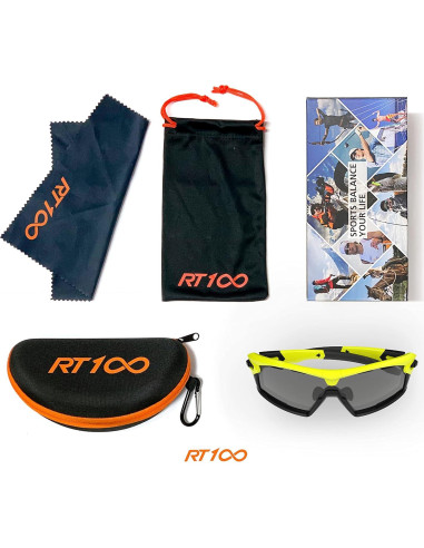 Gafas de Sol RT100 para Ciclismo Unisex Amarillo Negro