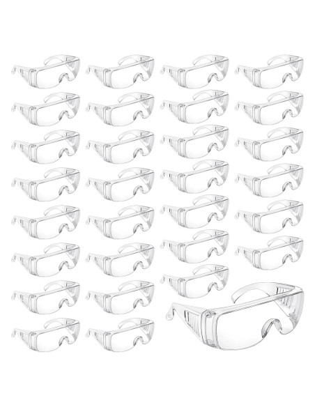 Gafas de Seguridad Queekay 30 Pares Anti Rayones y Polvo Gafas de Seguridad Queekay 30 Pares Anti Rayones y Polvo