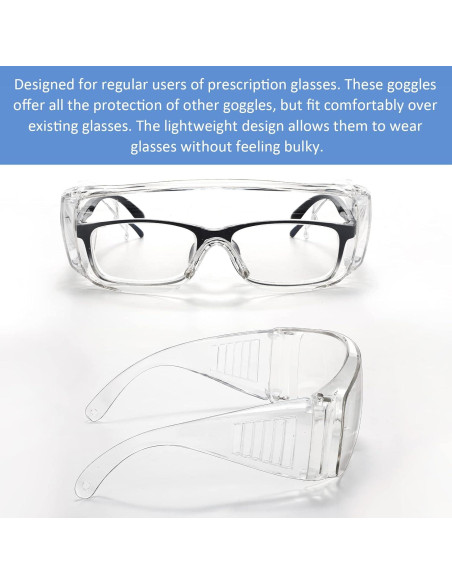 Gafas de Seguridad Queekay 30 Pares Anti Rayones y Polvo Gafas de Seguridad Queekay 30 Pares Anti Rayones y Polvo
