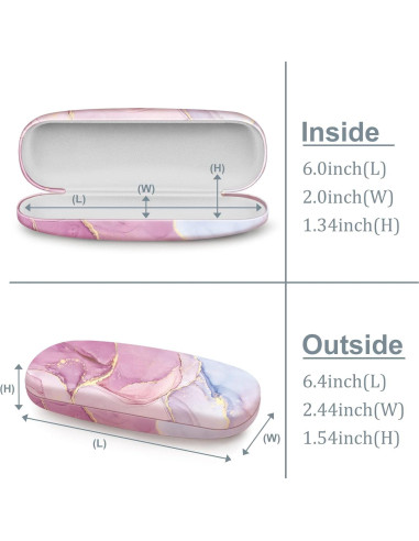 Funda Dura para Gafas Fintie con Paño de Limpieza