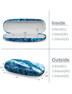 Funda Dura para Gafas Fintie con Paño de Limpieza 2