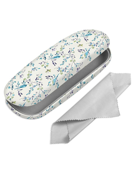 Funda Dura para Gafas Fintie con Paño de Limpieza Azul Funda Dura para Gafas Fintie con Paño de Limpieza Azul