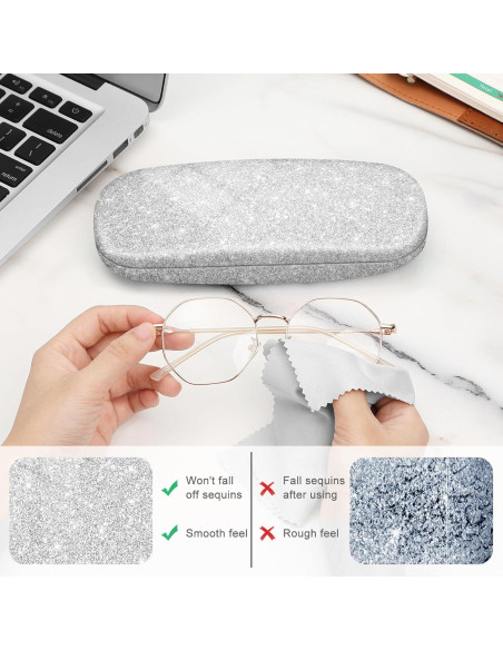 Funda Dura para Gafas Fintie con Paño de Limpieza Funda Dura para Gafas Fintie con Paño de Limpieza
