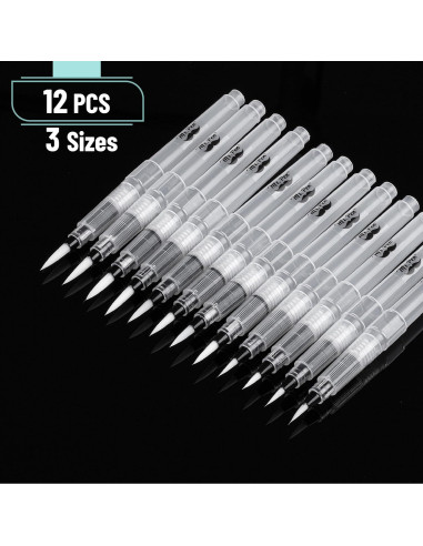 Marcadores de Acuarela Mr. Pen Set de 12 con Pinceles Recargables