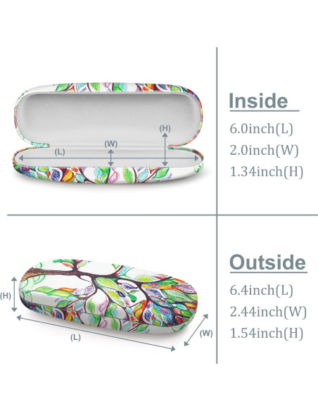 Funda Dura para Gafas Fintie con Paño de Limpieza Funda Dura para Gafas Fintie con Paño de Limpieza
