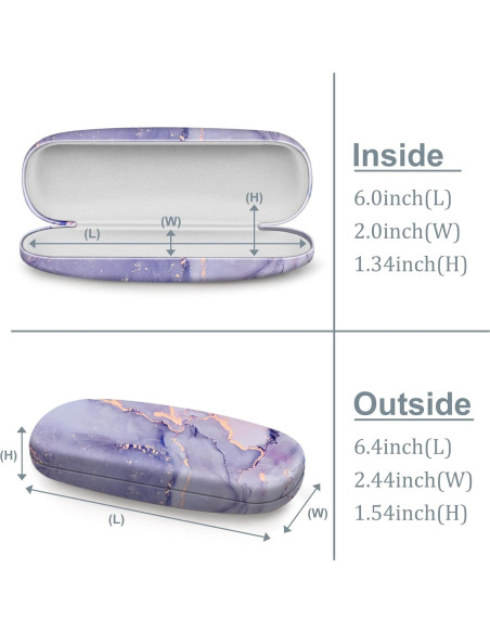 Funda Dura para Gafas Fintie con Paño de Limpieza Funda Dura para Gafas Fintie con Paño de Limpieza