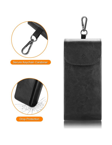 Funda Doble para Gafas Fintie con Gancho Negro