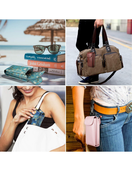 Funda Doble para Gafas Fintie con Gancho Negro Funda Doble para Gafas Fintie con Gancho Negro