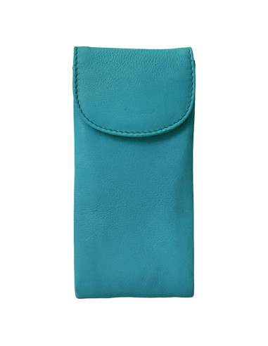 Funda de Cuero Doble Solapa ili Nueva York para Gafas 2-en-1