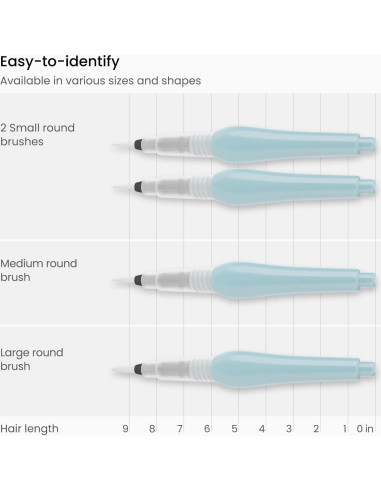 Set de 4 Pinceles de Agua ARTEZA con Puntas de Nylon