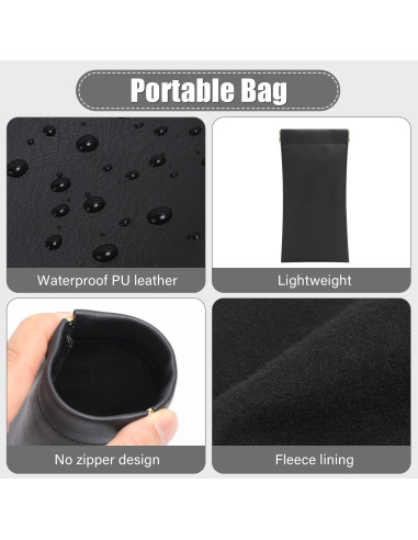 Estuche para Gafas Sightor 2 Pcs Cuero Impermeable