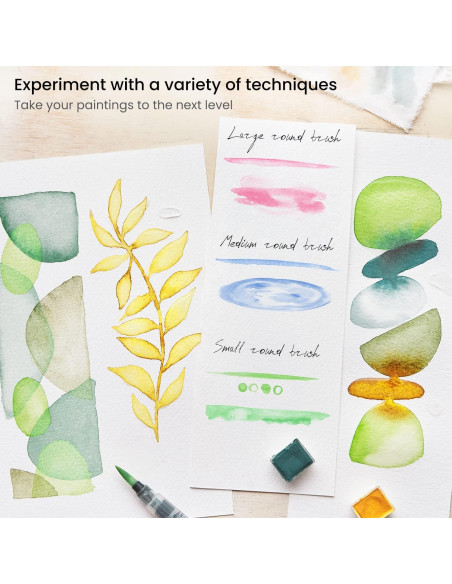 Set de 4 Pinceles de Agua ARTEZA con Puntas de Nylon Set de 4 Pinceles de Agua ARTEZA con Puntas de Nylon