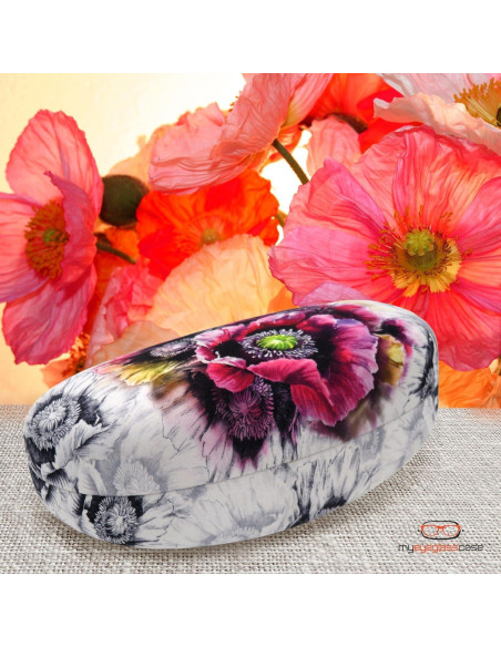 Funda Dura para Gafas de Sol MyEyeglassCase Grande Floral Funda Dura para Gafas de Sol MyEyeglassCase Grande Floral