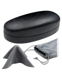 Estuche Duro para Gafas MiEstucheDeGafas Negro con Bolsa