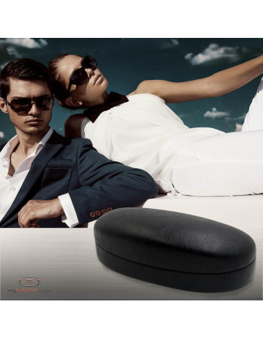 Estuche Duro para Gafas MiEstucheDeGafas Negro con Bolsa
