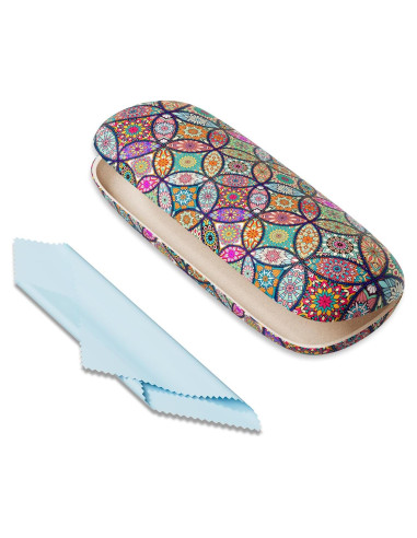 Estuche para Gafas ZAXMEY Duro Universal con Paño Limpieza
